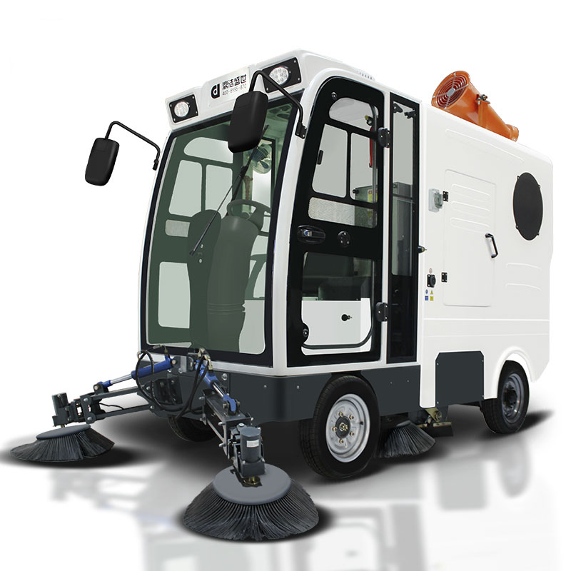 鼎洁盛世DJ2200GT4L挂桶四轮驾驶扫地机 扫地清扫车 工厂车间扫地车